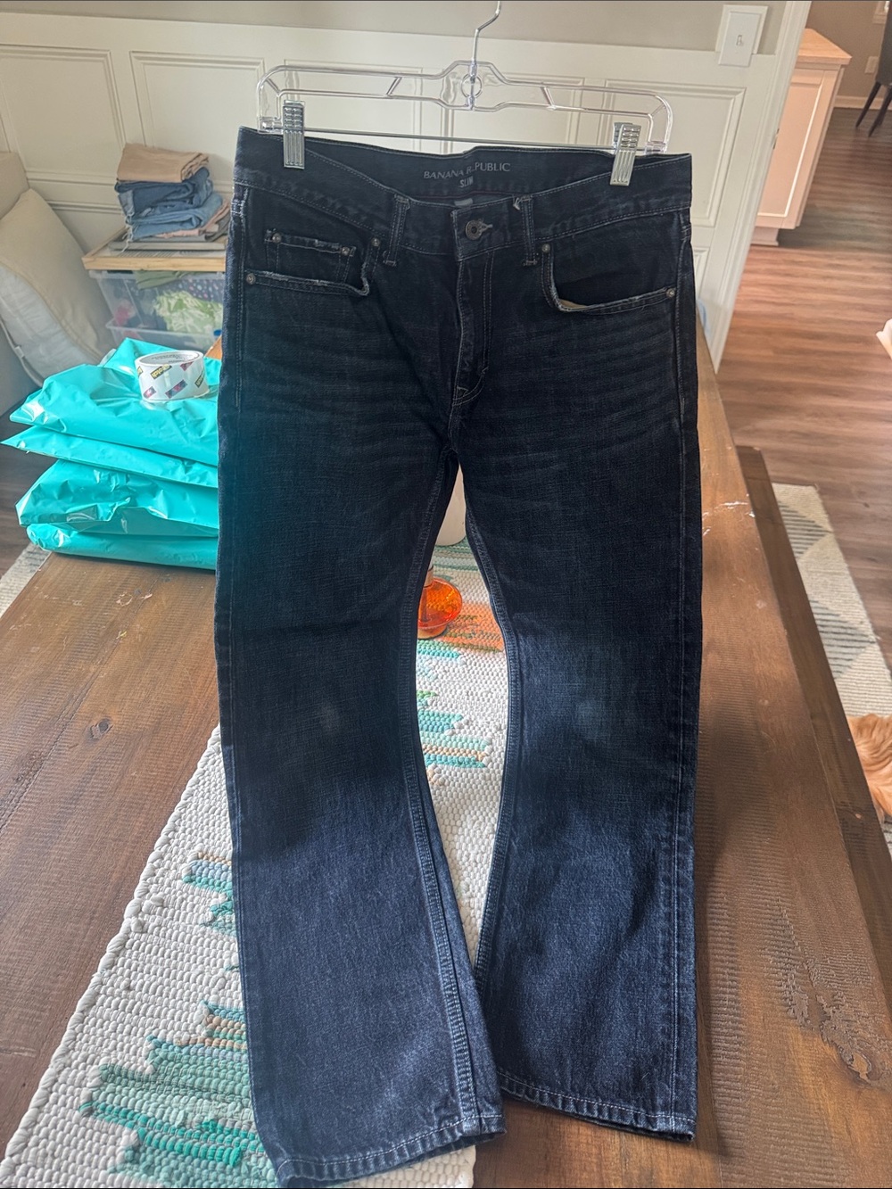 Banana Republic Men’s Dark Blue Bootcut Jeans